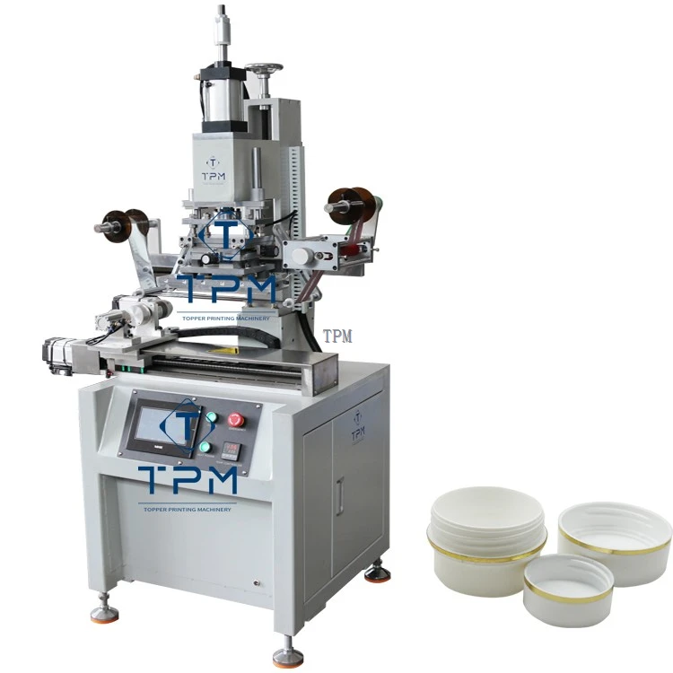 Plastic Lids Hot Stamping Foil Machine